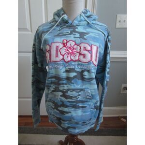 SAN DIEGO STATE UNIVERSITY EMBROIDERED BLUE CAMO HOODIE SIZE XL MV SPORT